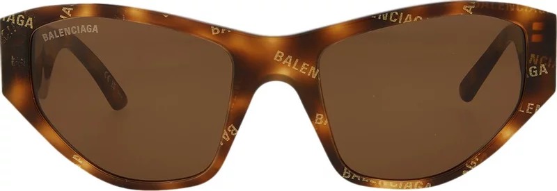 Солнцезащитные очки Balenciaga Cat Eye, коричневый