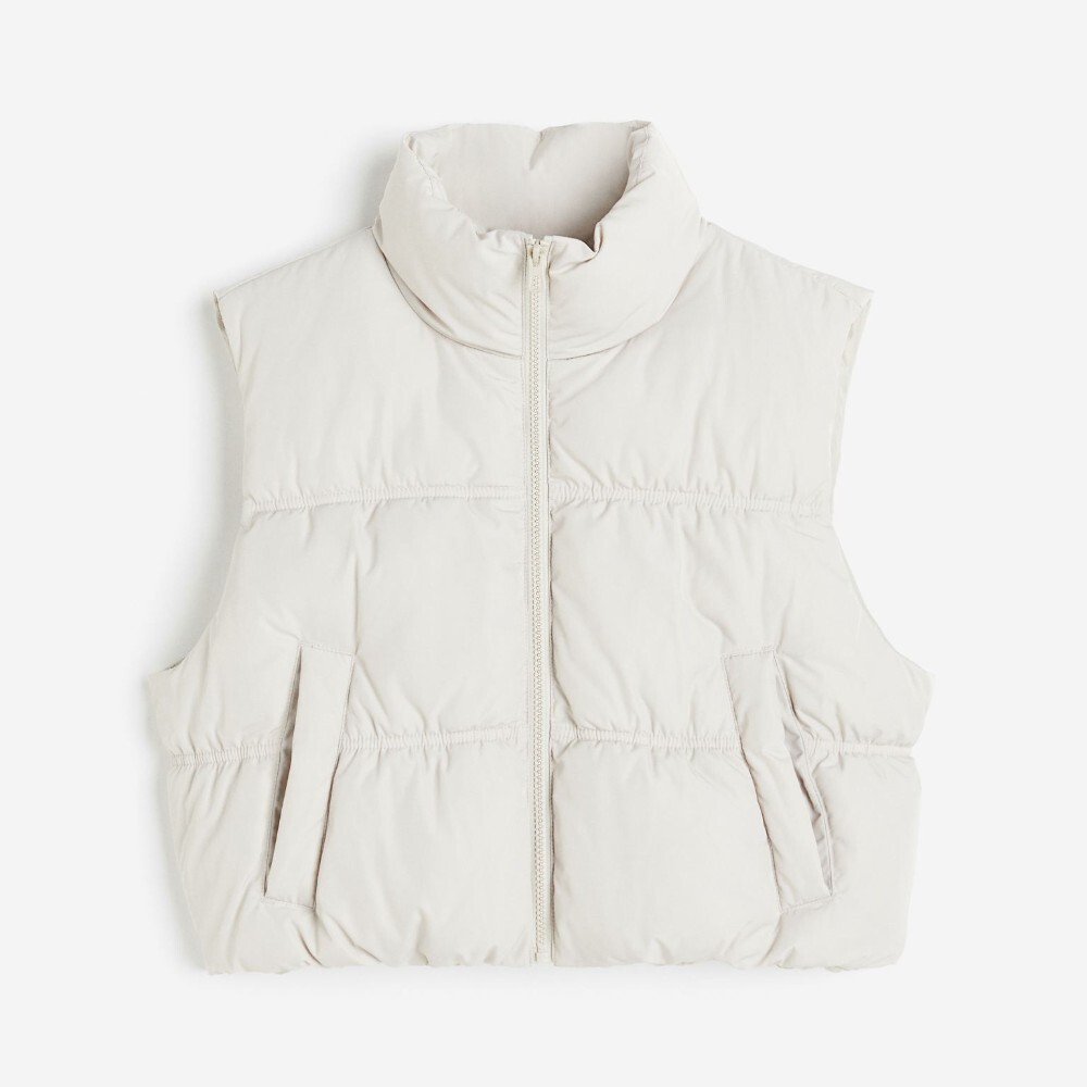 

Жилет утепленный H&M Puffer, светло-бежевый