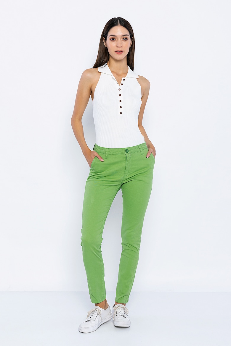Узкие брюки с заниженной талией Giorgio Di Mare, зеленый