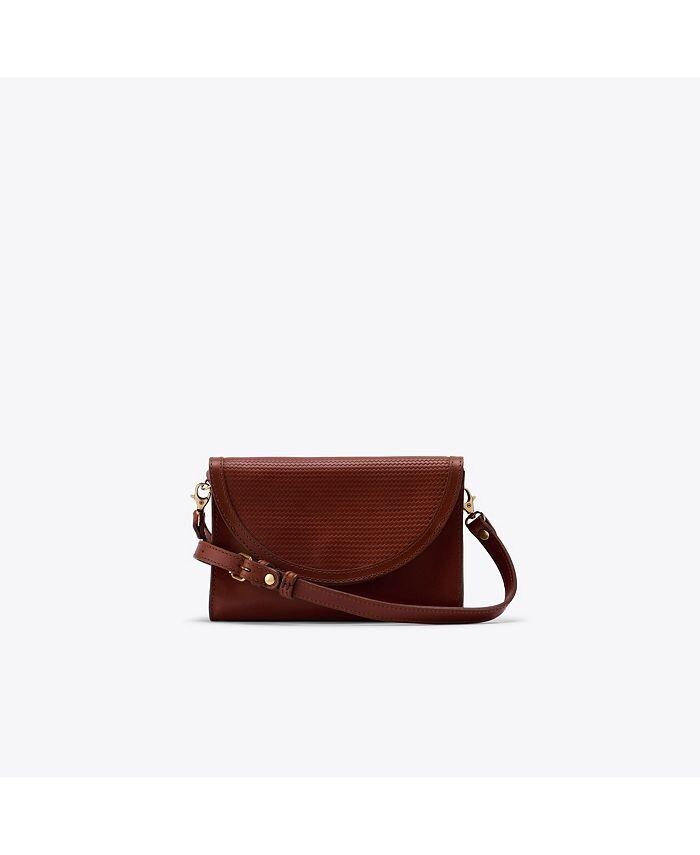 

Плетеный клатч через плечо Cleo Convertible Brandy Nisolo, коричневый