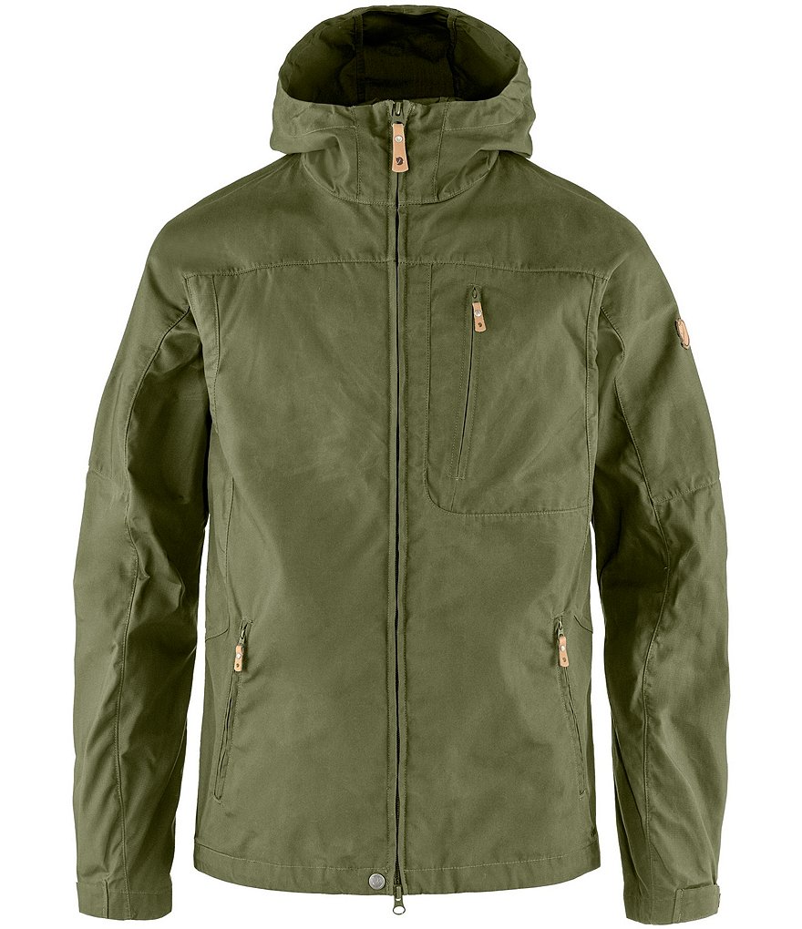 Лыжная куртка Fjallraven Sten с молнией во всю длину, зеленый