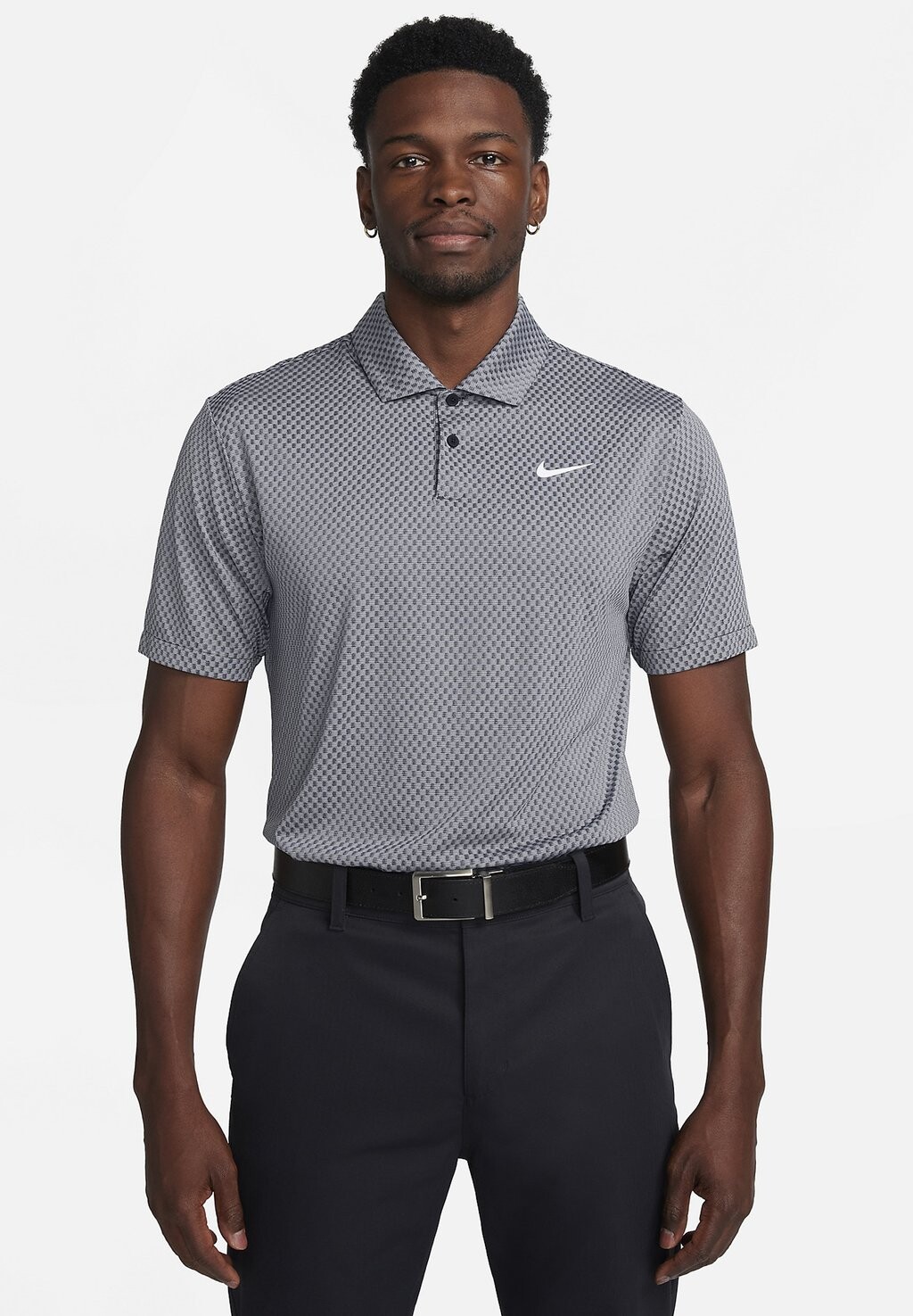 

Поло Dryfit Tour Nike, цвет black dark smoke grey light smoke grey white