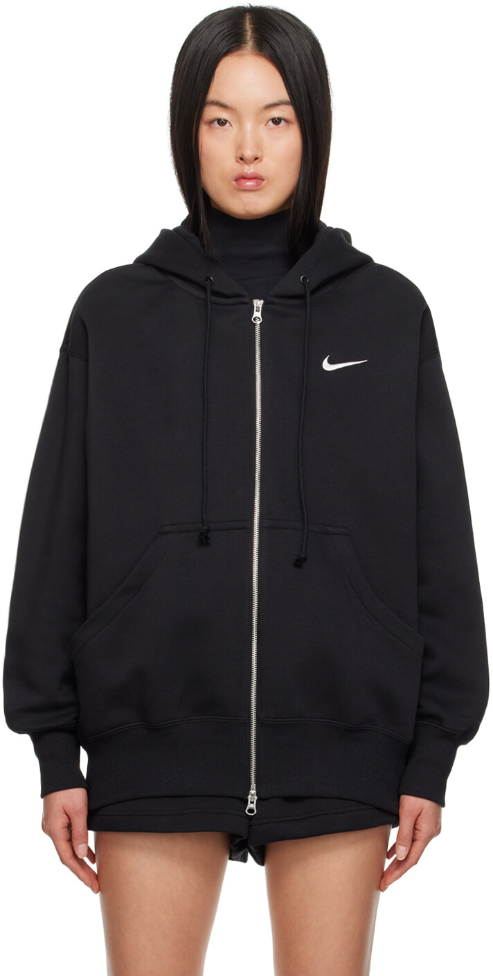 

Черный свободный худи Nike
