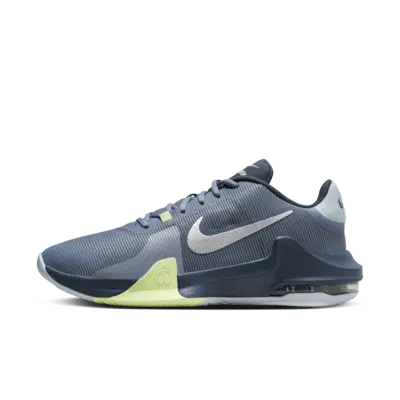 

Кроссовки Nike Impact 4 Basketball Shoes, цвет Ashen Slate/Thunder Blue/Glacier Blue/Barely Volt