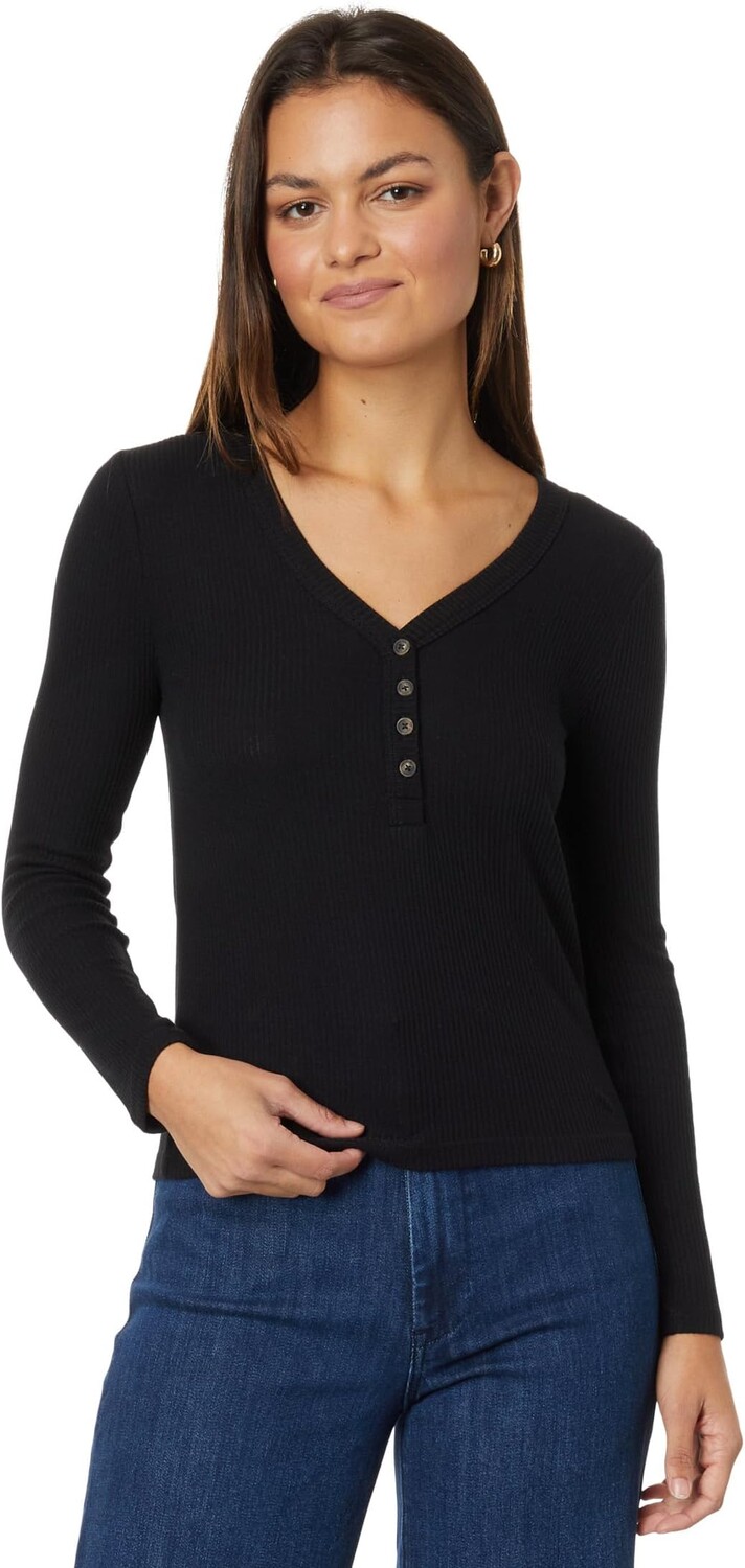 

Рубашка Legend Rib Henley Faherty, черный