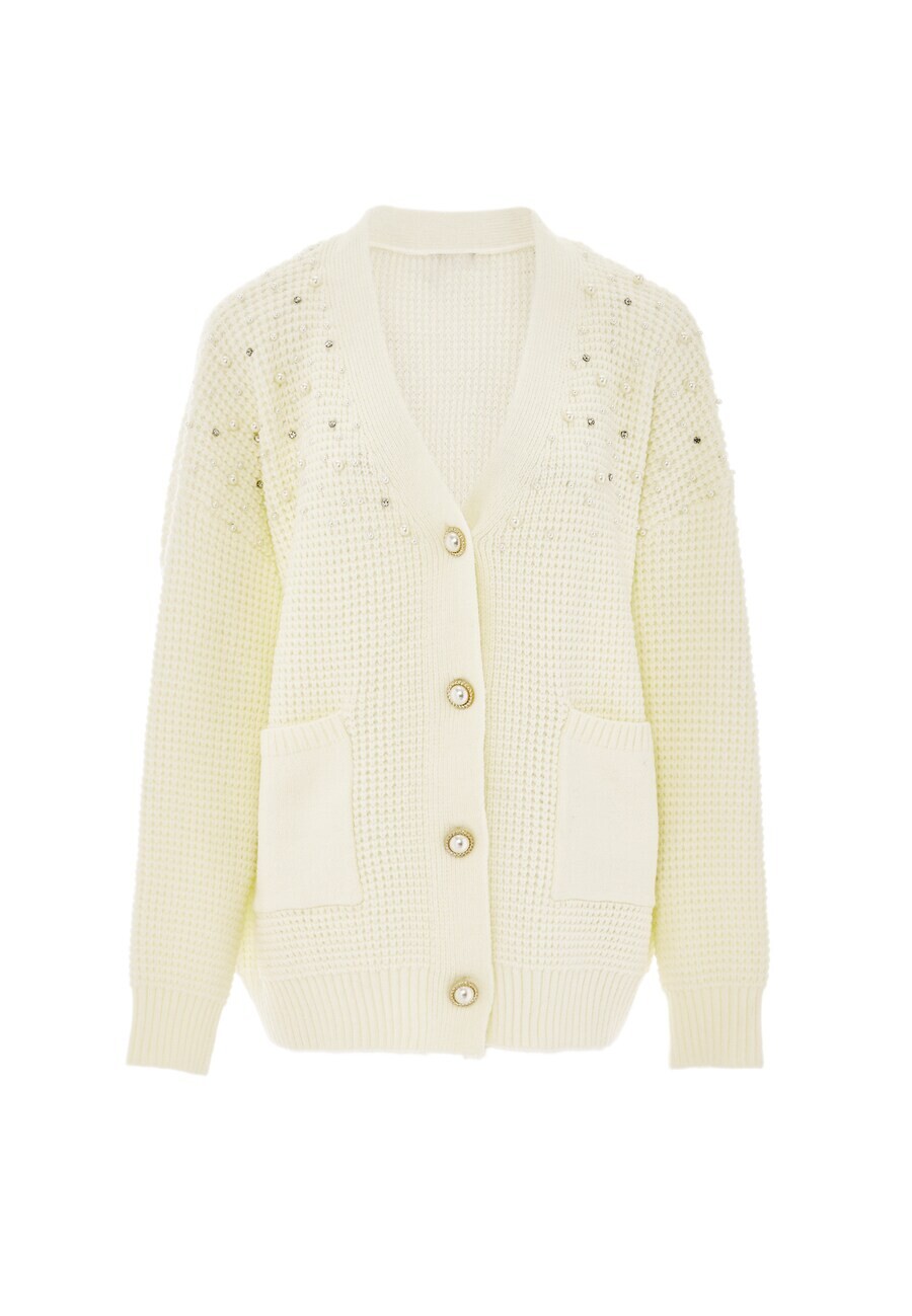 

Кардиган caissa Knit Cardigan, цвет Pearl white/Wool white
