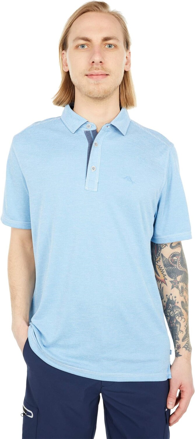 

Поло Tommy Bahama Paradiso Cove Polo, цвет Chambray Blue