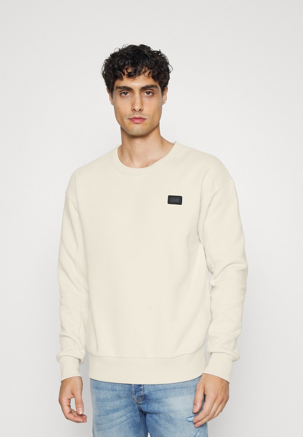 

Толстовка Jack & Jones Jcoclassic Crew Neck, лунный луч, Белый