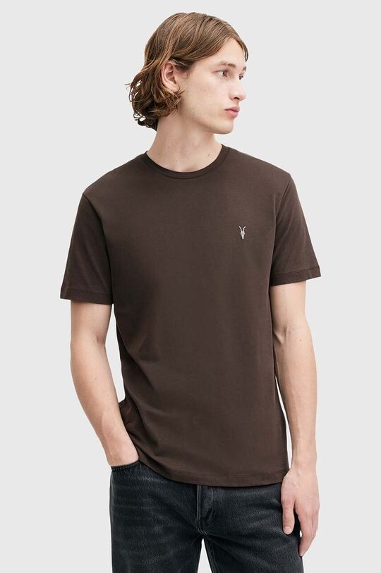 

Футболка BRACE из хлопка AllSaints, коричневый