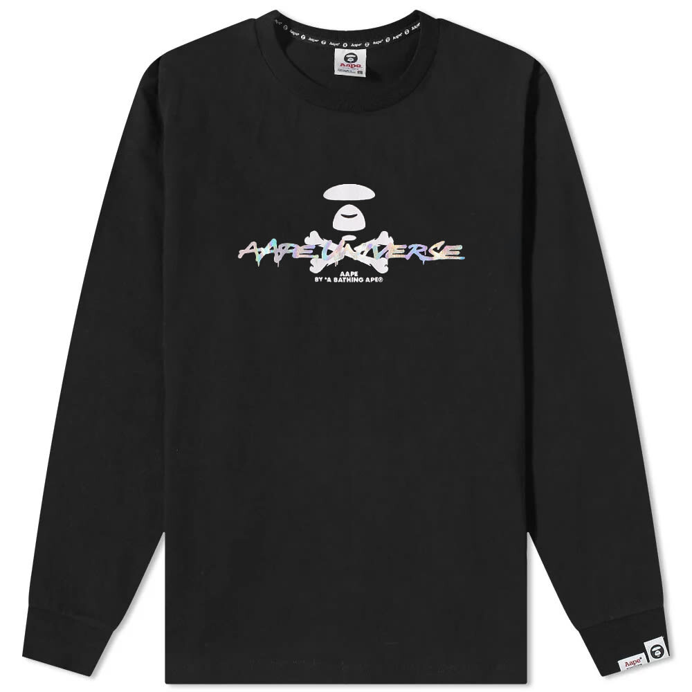 

Футболка AAPE Long Sleeve AAPE Universe Tee