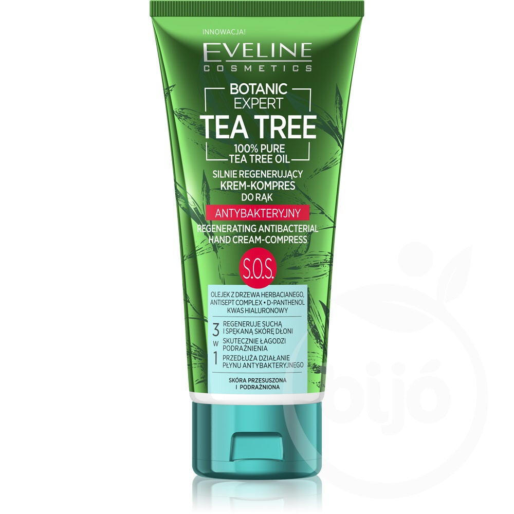 

Eveline Cosmetics Антибактериальный крем-компресс для рук Botanic Expert Tea Tree сильно регенерирующий 100мл