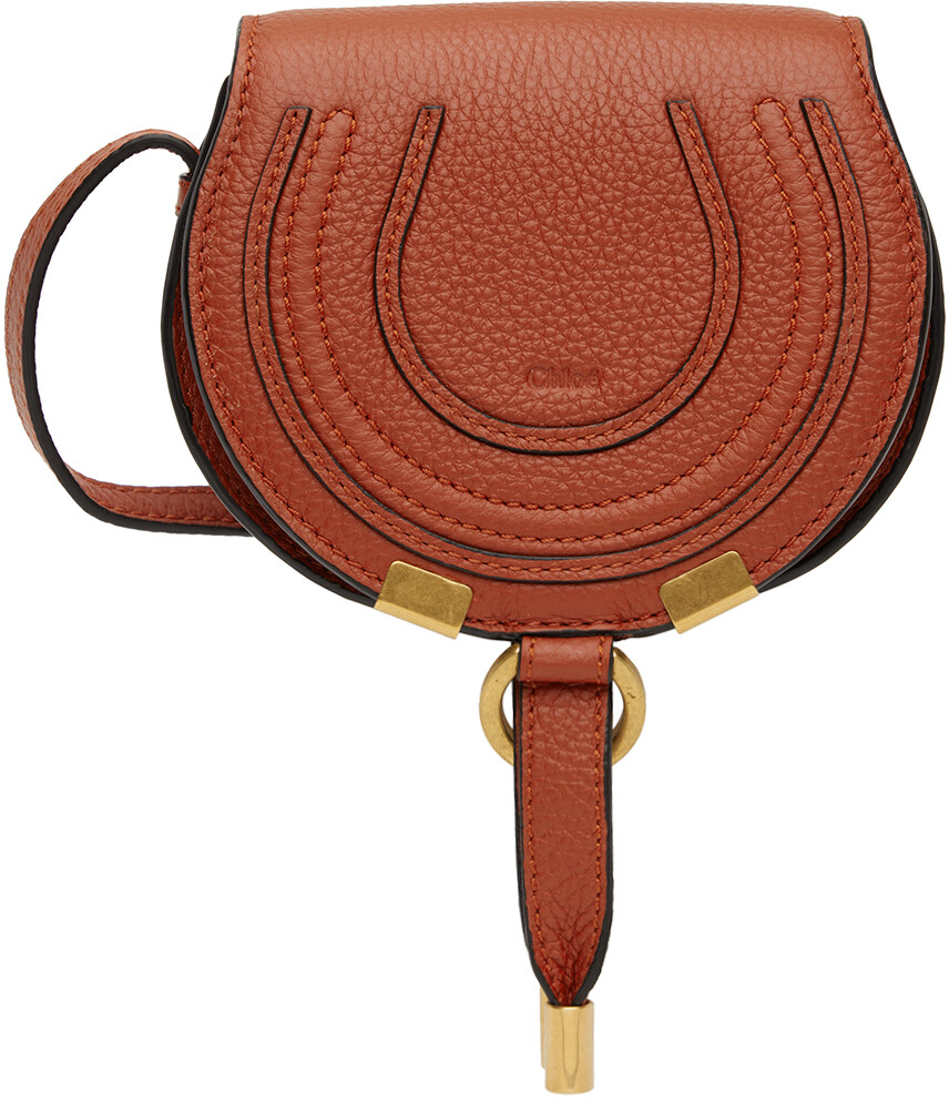 

Красная седельная сумка Nano Marcie Chloé
