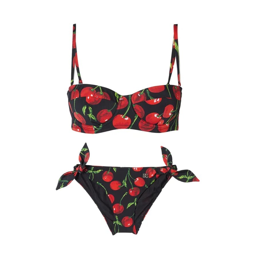 

Бикини Dolce & Gabbana Cherry Print, черный/красный
