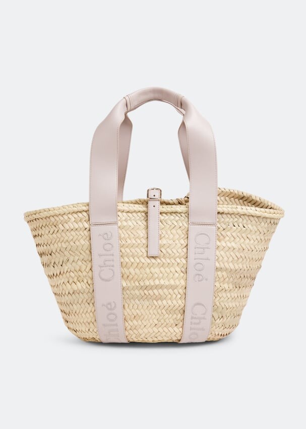 

Сумка-тоут CHLOÉ Chloé Sense medium basket bag, бежевый
