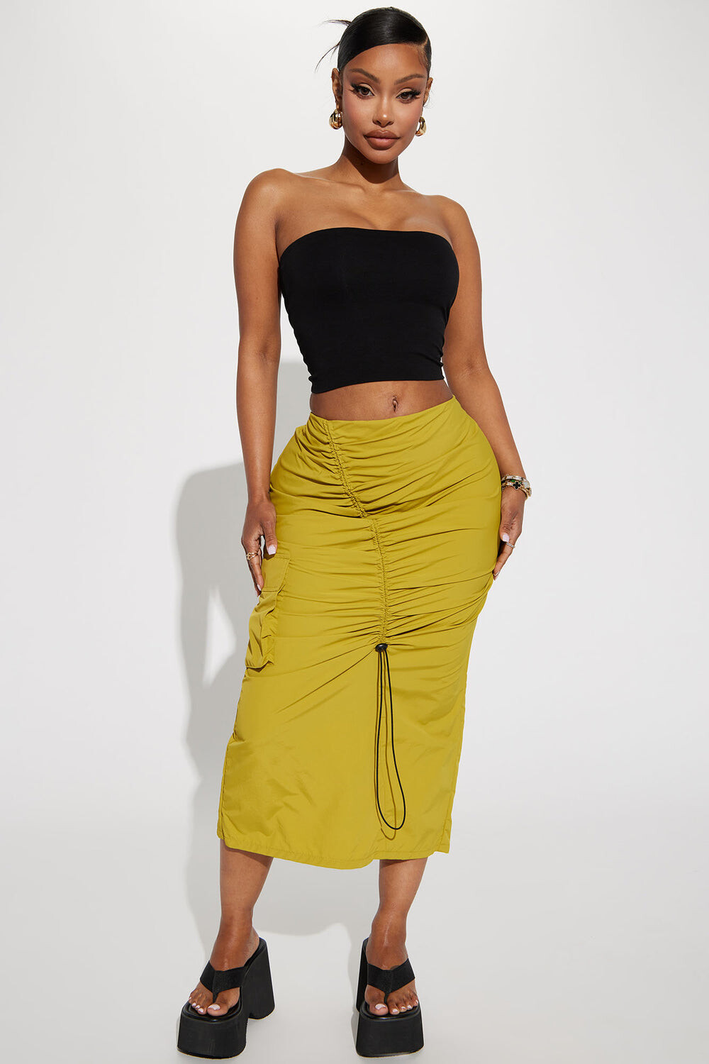 

Юбка Fashion Nova FN90159A, шартрез