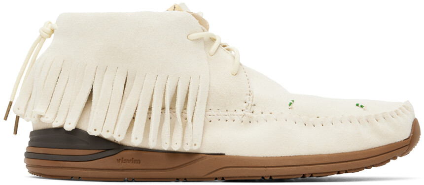 

Замшевые кроссовки Off-White с бахромой Visvim