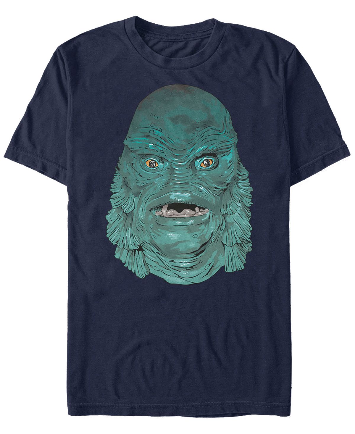 Мужская футболка с коротким рукавом universal monsters creature from the black lagoon big face Fifth Sun, синий фигурка bendyfig universal monsters невеста франкенштейна 19 см