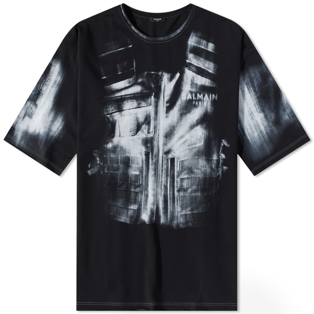 

Футболка Balmain X-Ray Raw Edge Tee