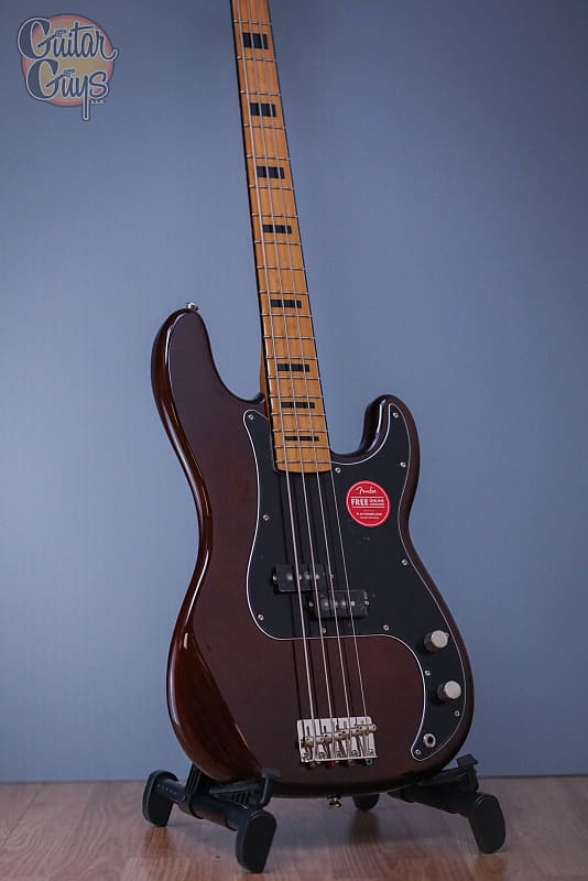 цена Squier Classic Vibe '70s Precision Bass MF Орех Classic Vibe '70s Precision Bass MF Walnut