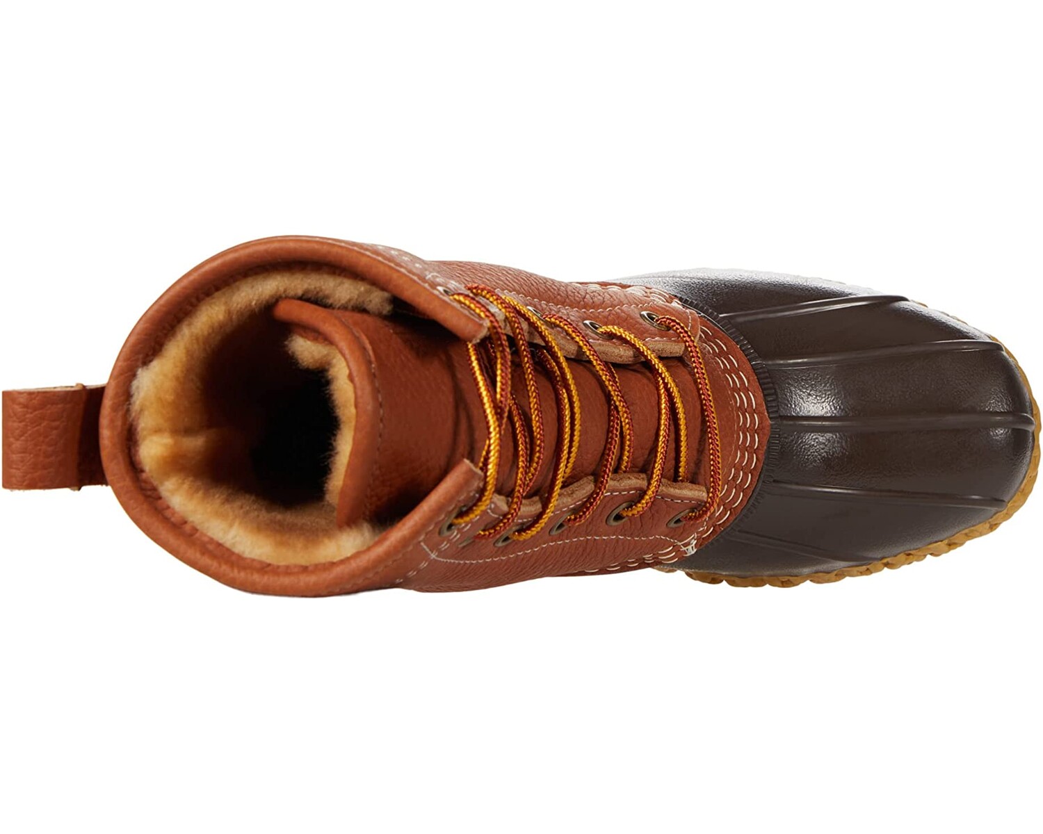 

Ботинки 8" Tumbled Leather Shearling Lined Bean Boot L.L.Bean, тан