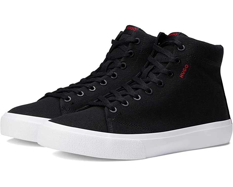 

Кроссовки Dyer High-Top Canvas Sneaker HUGO, черный