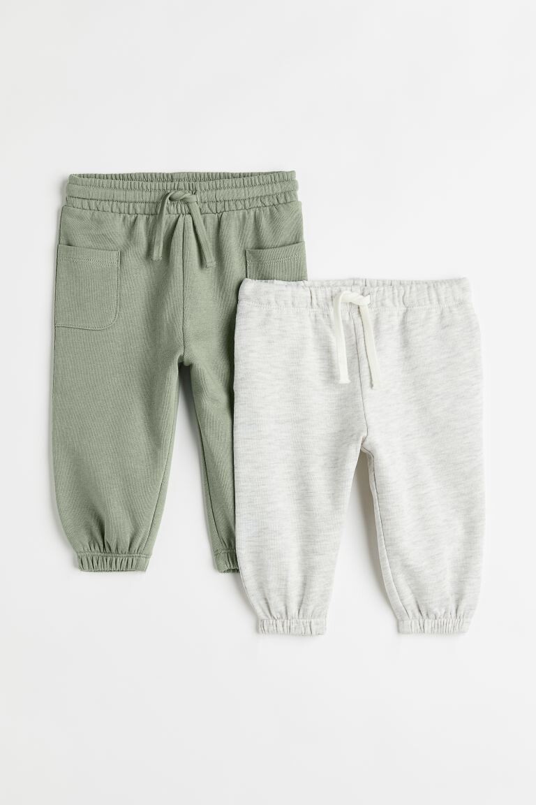 

2 пары джоггеров из хлопкового джерси H&M, светло-зеленый