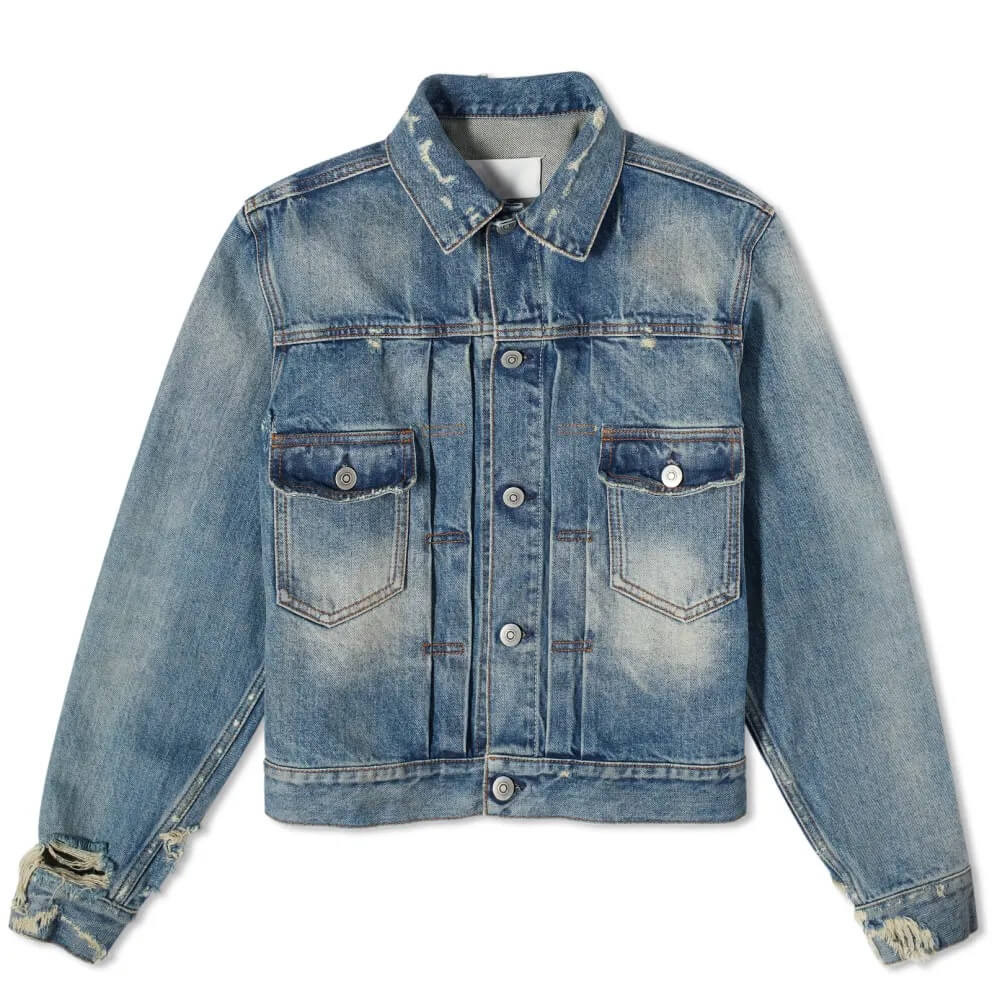 

Куртка Maison Margiela Denim, светлый индиго, Серый