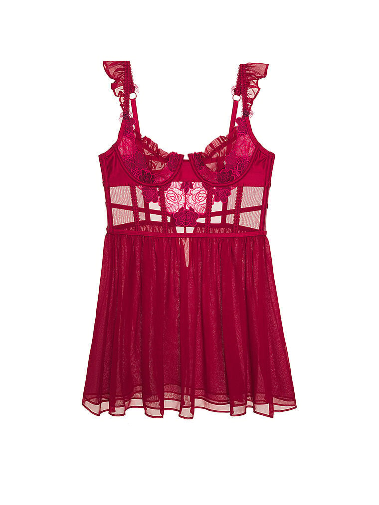 

Платье For Love & Lemons Clara Slip, красный