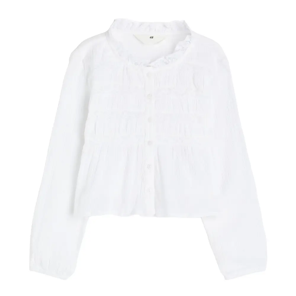 

Блузка H&M Kids Lace Details, белый