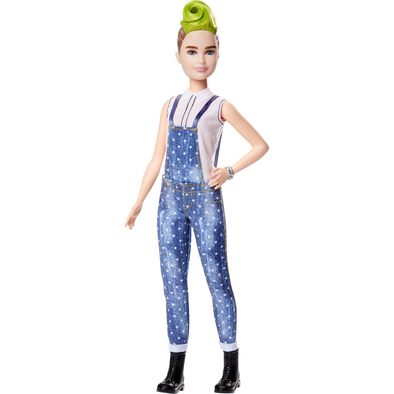 цена Куклы и аксессуары Barbie Fashionistas Green Mohawk Hair FXL57
