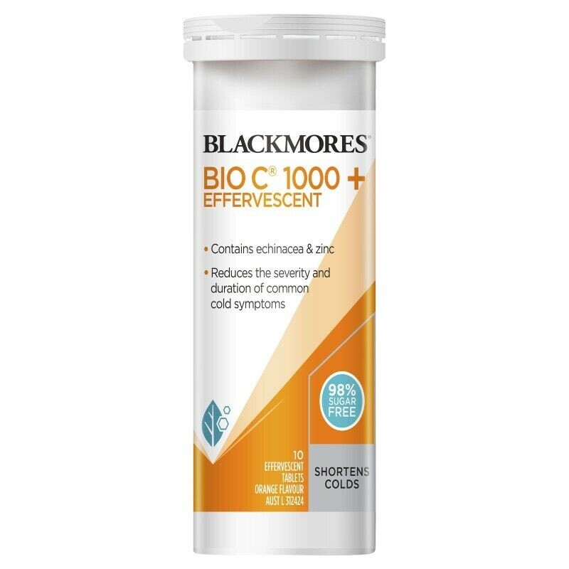

Витамин C Blackmores Bio Effervescent, 1000 мг, 10 таблеток