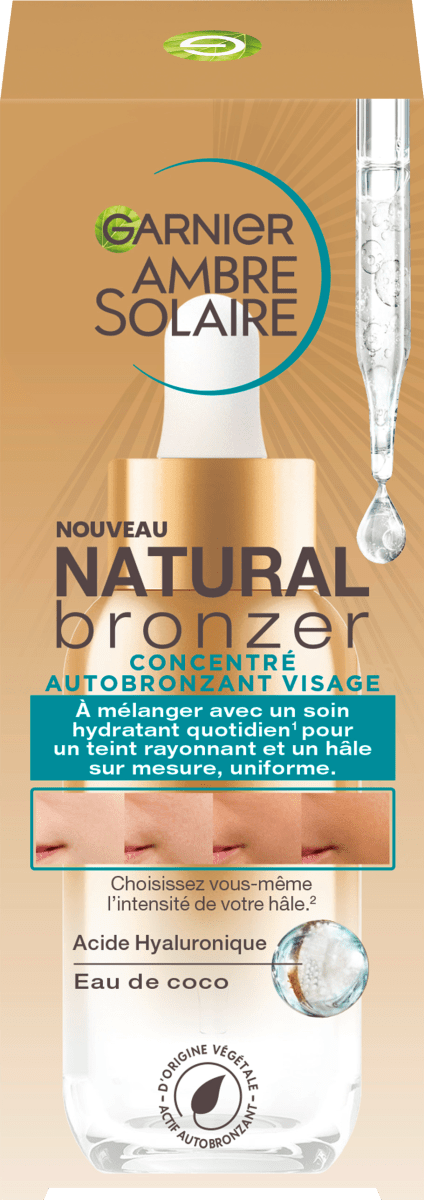 Концентрат-автозагар для лица Natural Bronzer 30 мл Garnier