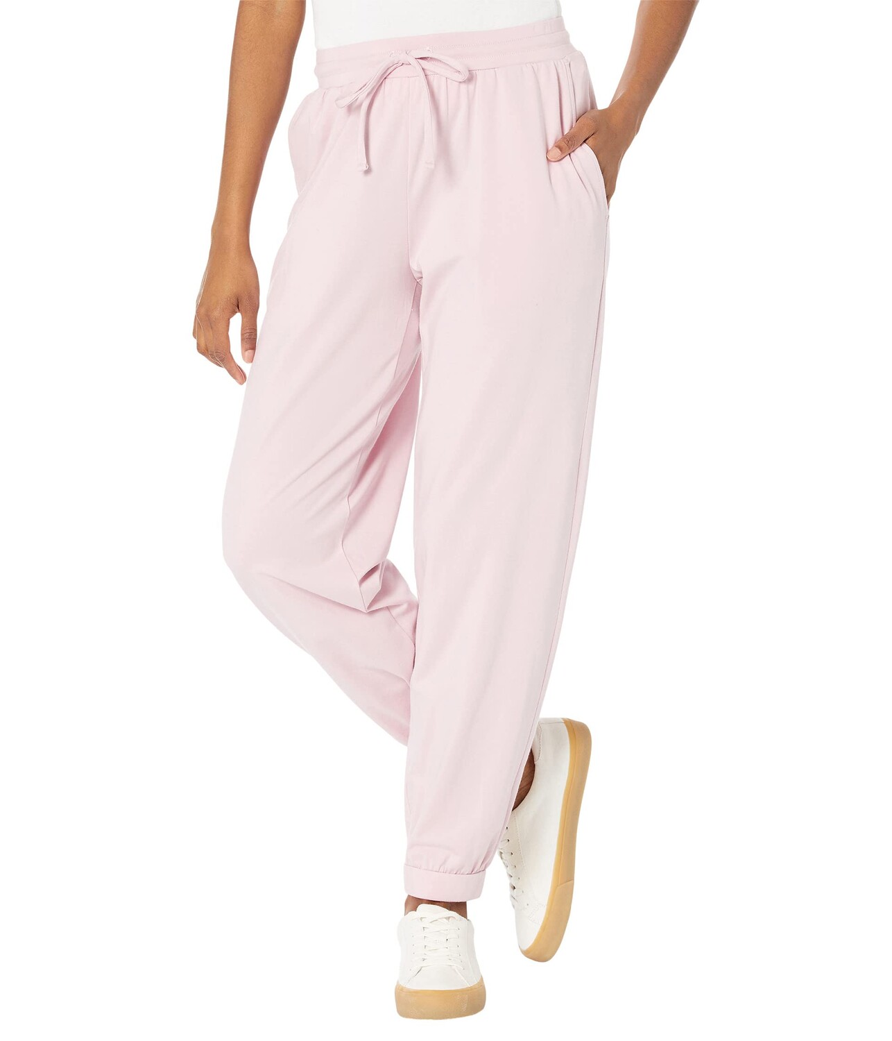 

Брюки с высокой посадкой Eileen Fisher, Ankle Track Pants in Organic Cotton Stretch Jersey, Белый