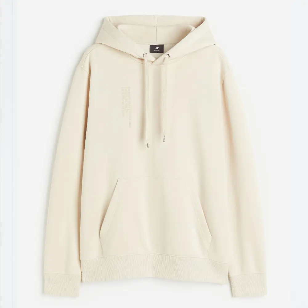 

Толстовка H&M Regular Fit Printed, светло-бежевый