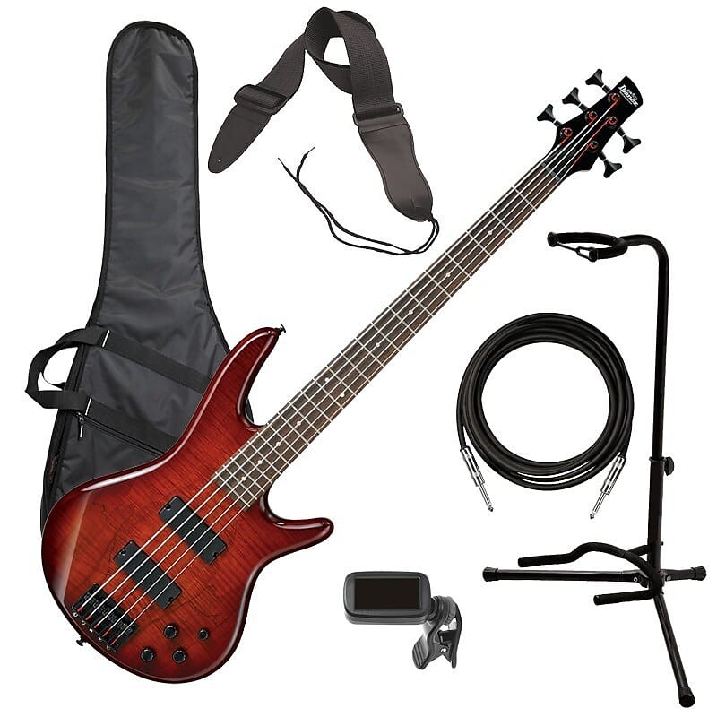 

Ibanez GSR205SM 5-струнная бас-гитара - Brown Burst BASS ESSENTIALS BUNDLE