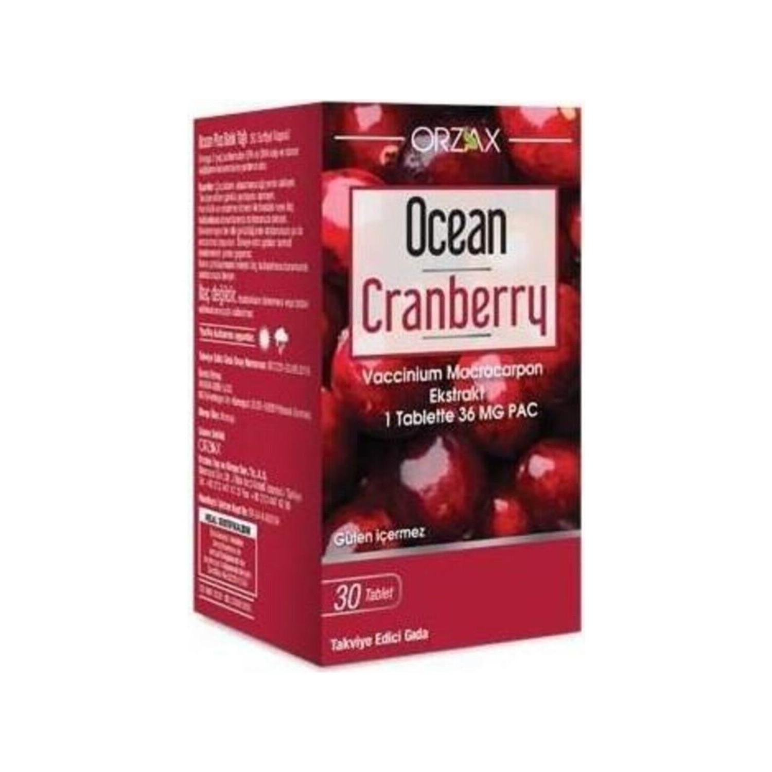 Пищевая добавка Orzax Ocean Cranberry, 30 капсул