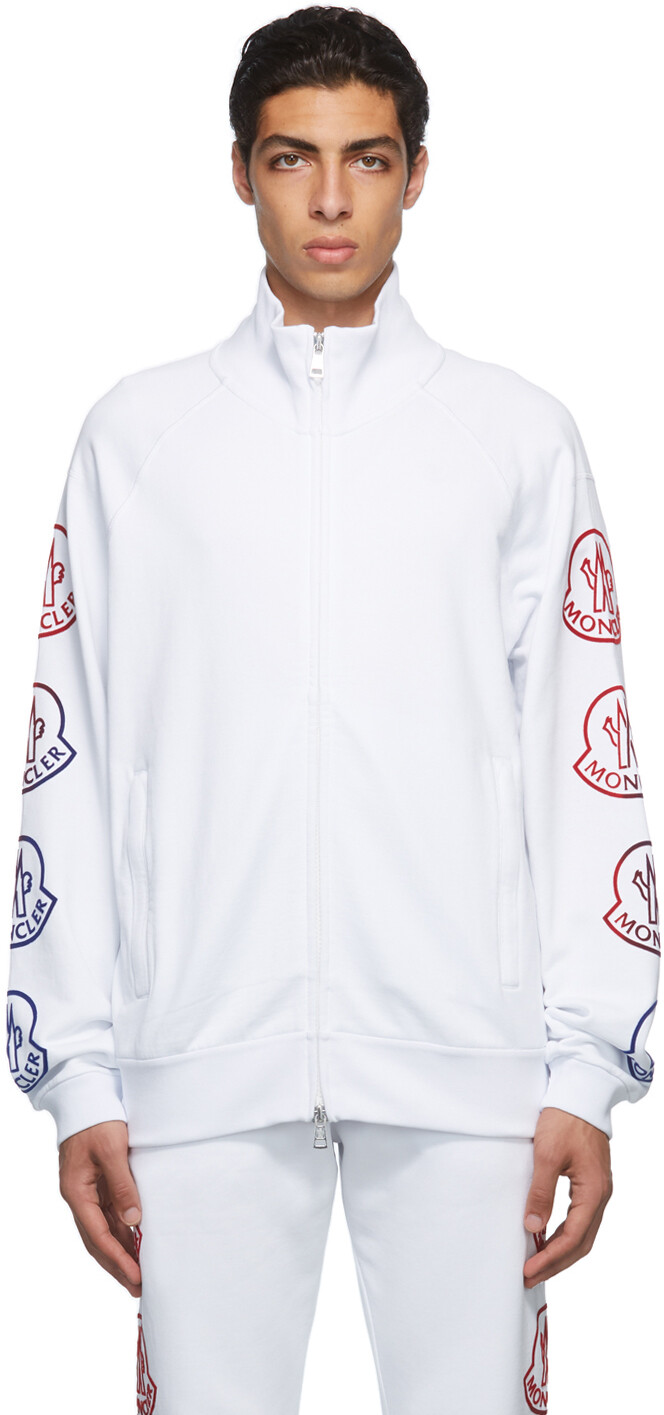 

Белая молния с логотипом Moncler, Белый