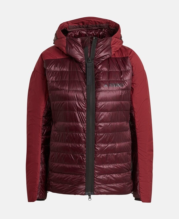 

Мягкий пуховик adidas, бордо