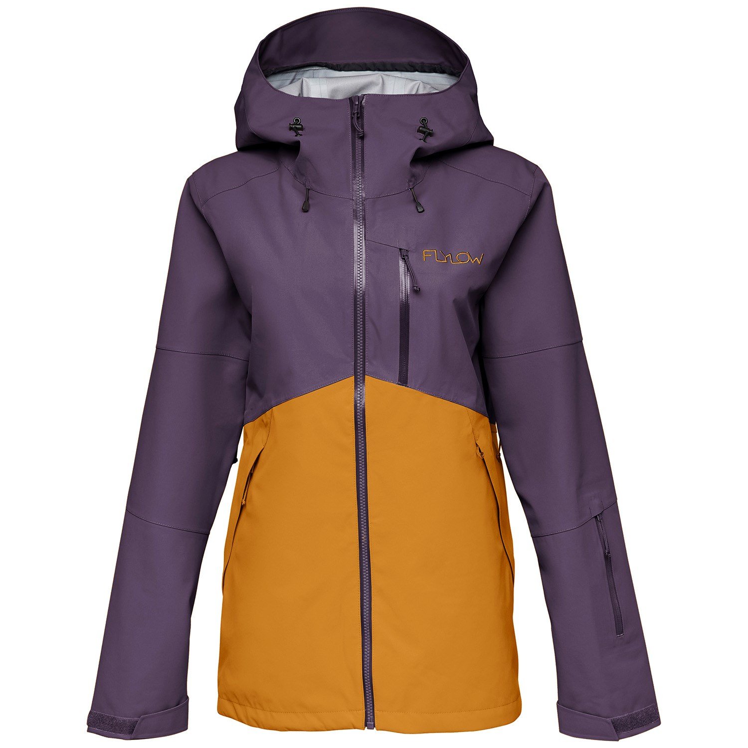 Пальто Flylow Billie женское, фиолетовый / желтый пальто сезон стиля размер 50р 164рост фиолетовый