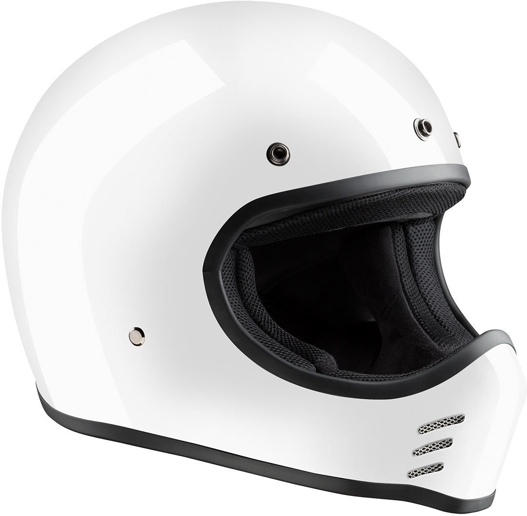 Мотоциклетный шлем Bandit HMX-ECE, белый винтажный мотоциклетный шлем tt