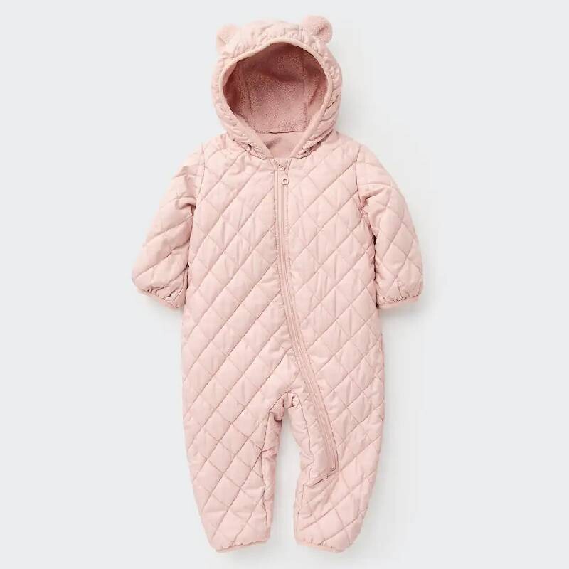 

Комбинезон для новорожденных Uniqlo Warm Padded One Piece Outfit, розовый