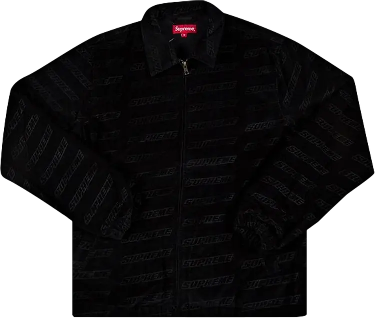

Куртка Supreme Debossed Logo Corduroy Jacket 'Black', черный
