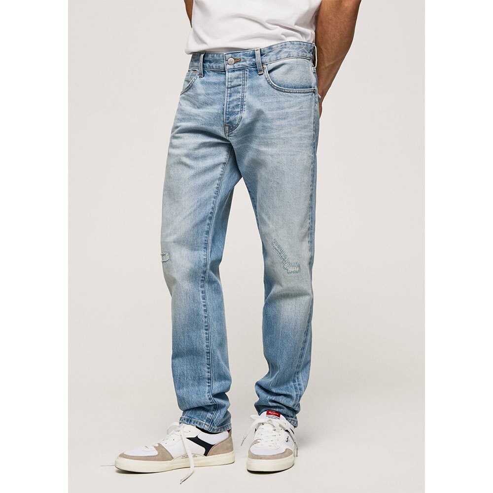 

Джинсы Pepe Stanley Selvedge Relaxed Fit Regular Waist, синий