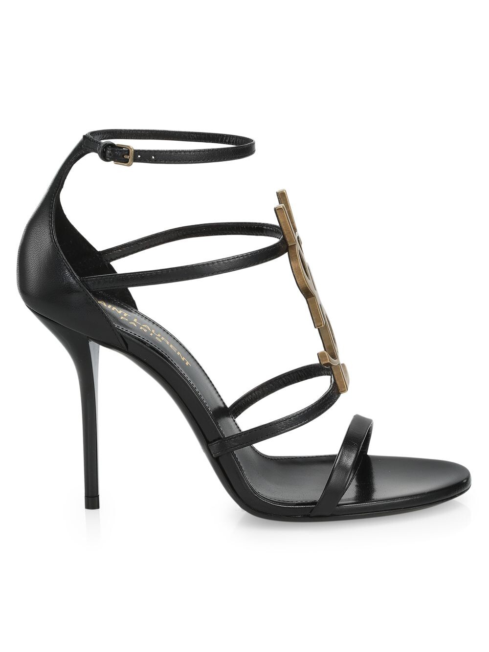 

Кожаные сандалии Cassandra Saint Laurent, неро