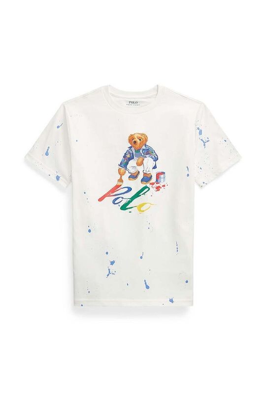 

Хлопковая футболка для детей Polo Ralph Lauren, белый