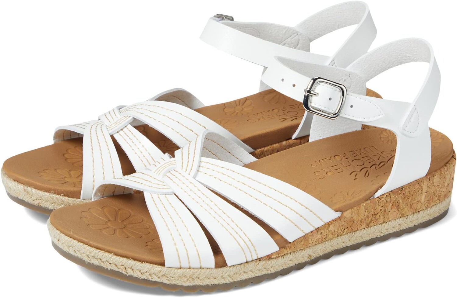 

Сандалии на плоской подошве Breezie SKECHERS, белый