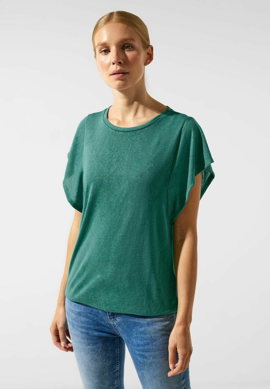 

Футболка базовая LEINENLOOK VOLANT Street One, цвет grün