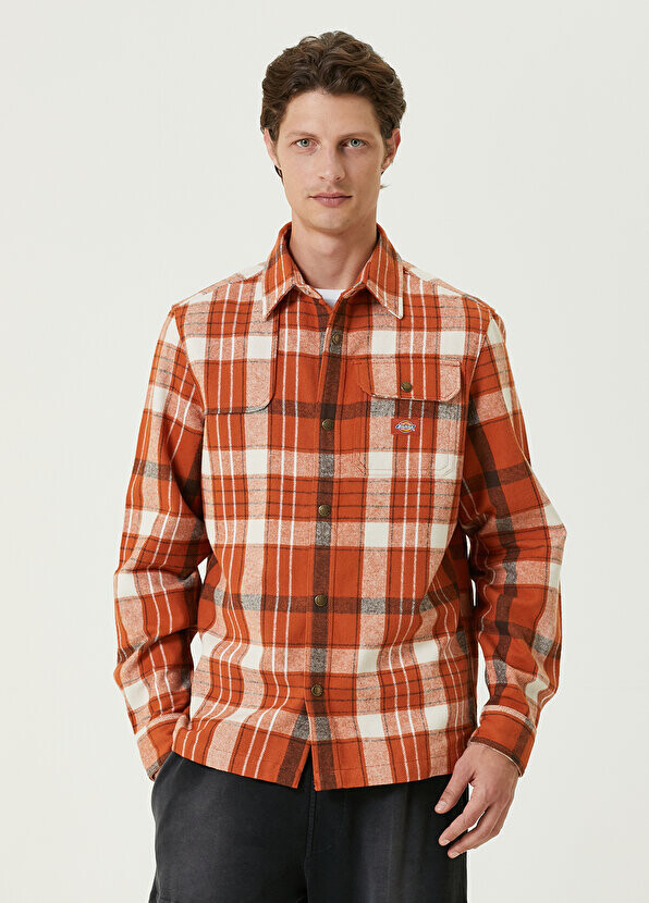 

Nimmons коричневая рубашка в клетку Dickies