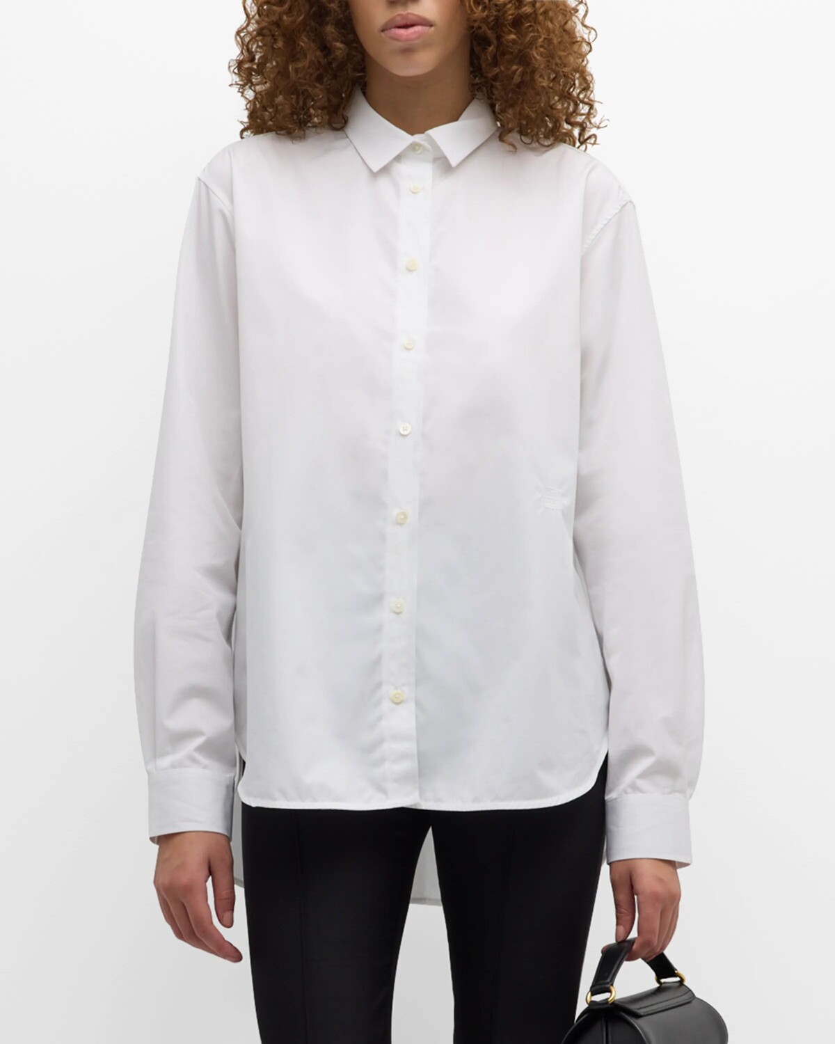 

Рубашка на пуговицах из органического хлопка Toteme, цвет White