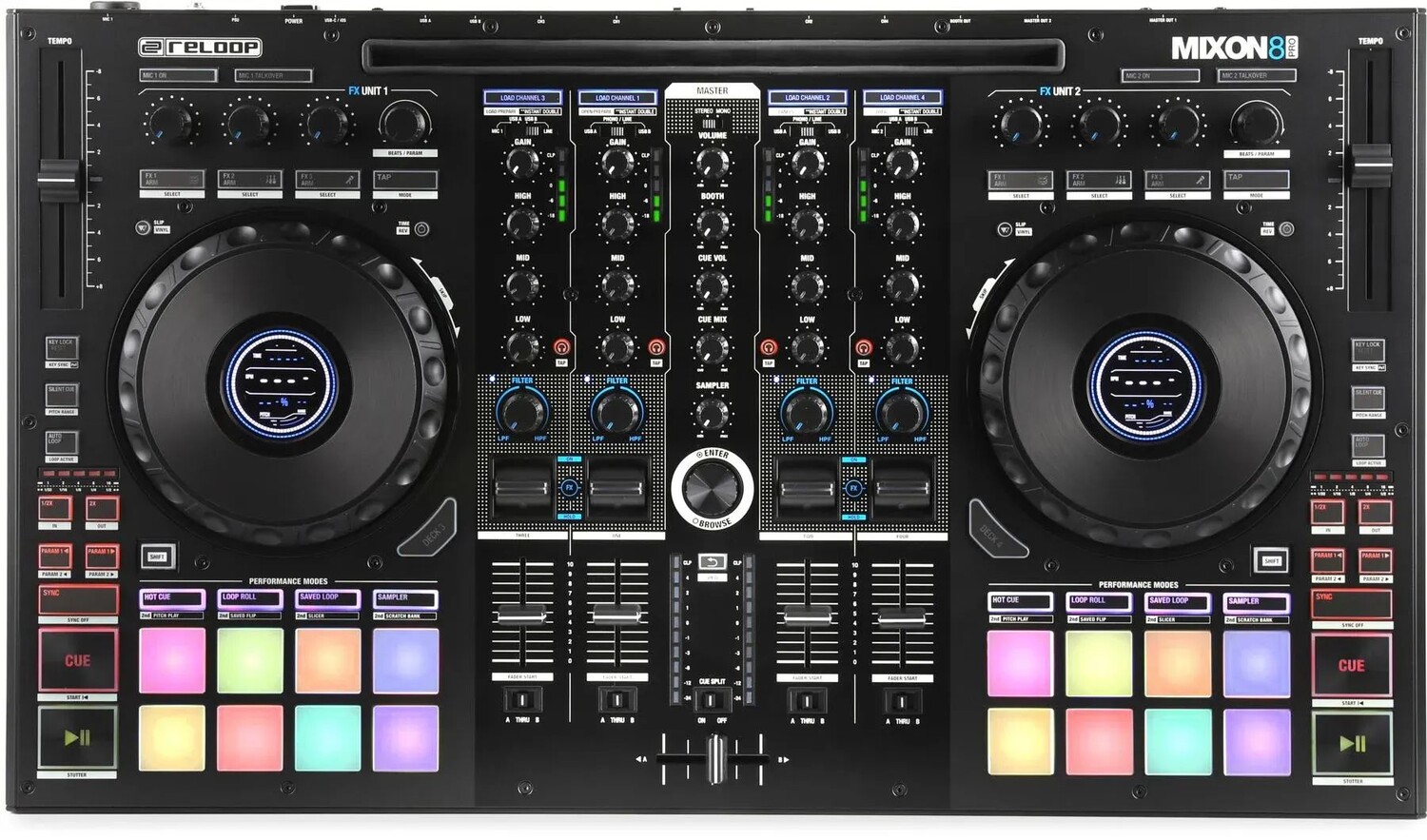 

Reloop Mixon 8 Pro 4-канальный DJ-контроллер